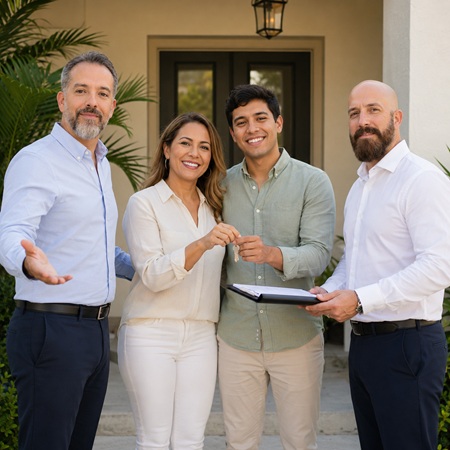 Michael Ligon and David Ligon selling a finished rehab to a Florida couple